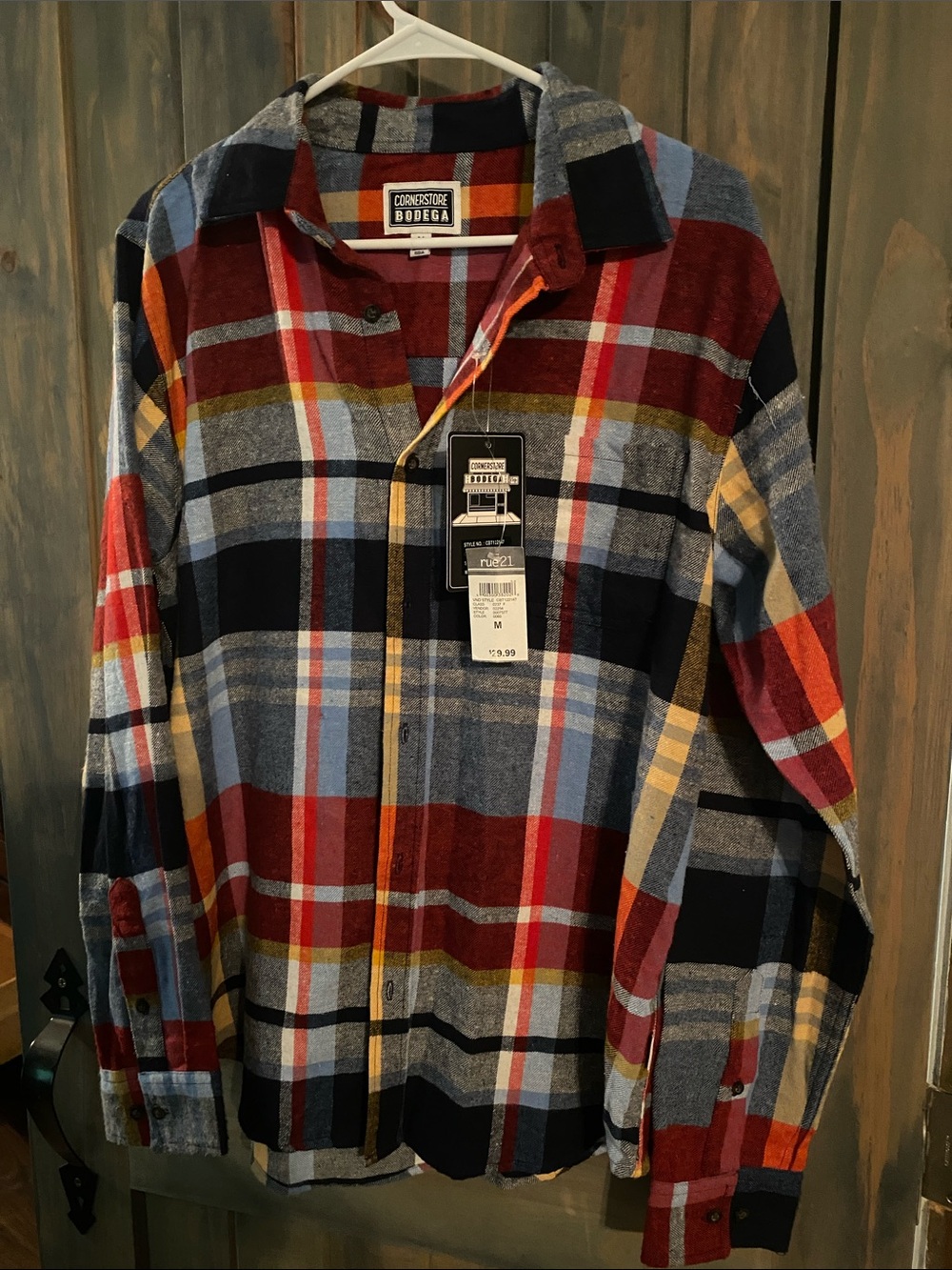 Rue21 Plaid Button-Up Shirt - Red, Blue, Yellow, Black